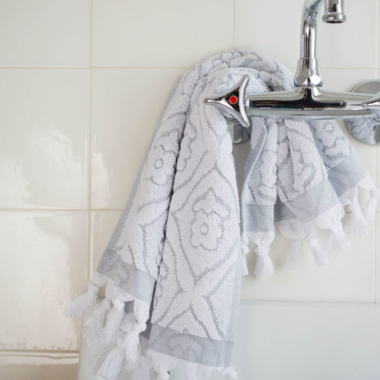 Gastendoekje grijs Ottomania Bellebien