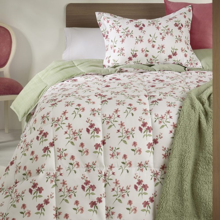 Sprei 1-persoons Donkerrode Veldbloem Bellebien