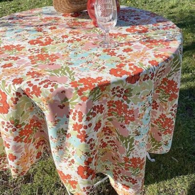 Roze wit kant gebreid tafelkleed ronde rechthoekige tafel bruiloft tafelkleed thuis bescherming decoratieve elegante tafel cover beige 152 x 228 cm