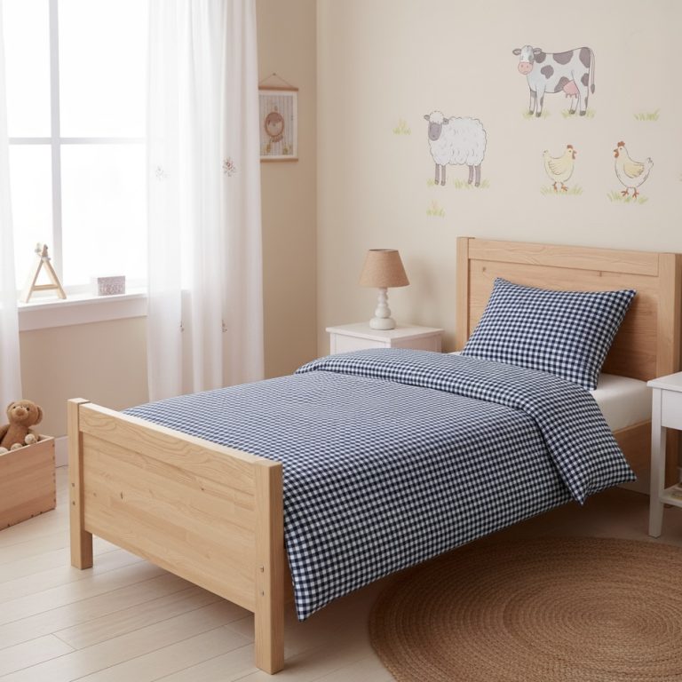 Boerenbont dekbedhoes dekbedovertrek marine Bellebien