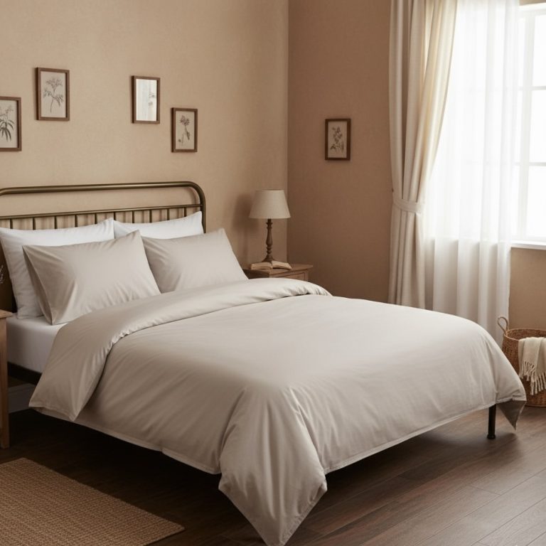 Dekbedhoes Morning Flanel light sand 2-persoons Bellebien