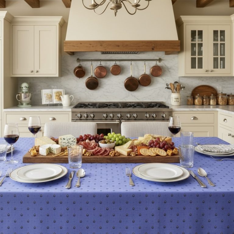 Frans tafelkleed Ramatuelle lavendelblauw Bellebien