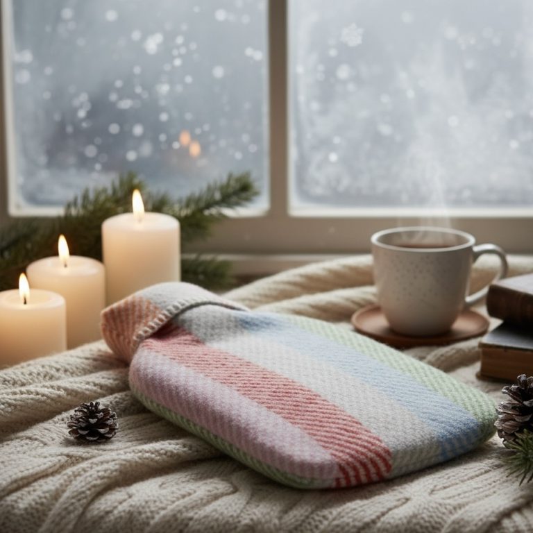 Kruikenzak wollen Fishbone Rainbow Bellebien