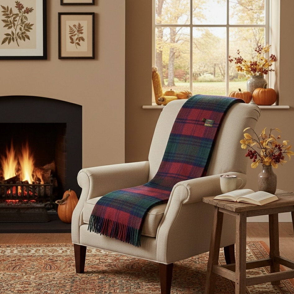 PLaid throw Tartan Schotse ruit Lindsay Bellebien