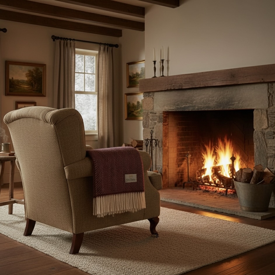 Plaid Fishbone rosewood Bellebien