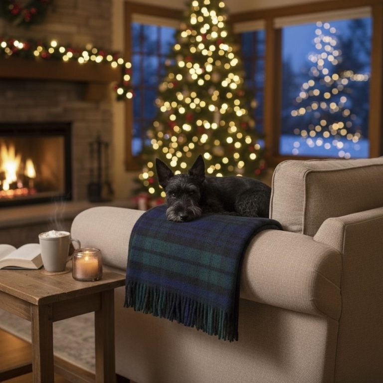 Plaid throw tartan Schotse ruit Black Watch Bellebien