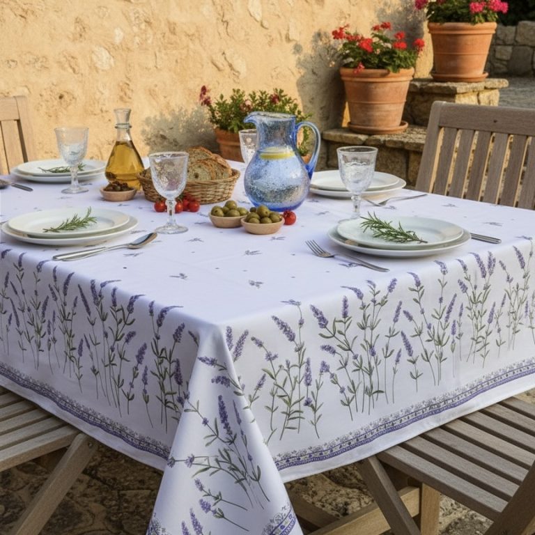 Tafelkleed Frans Lavandines Bellebien sfeer