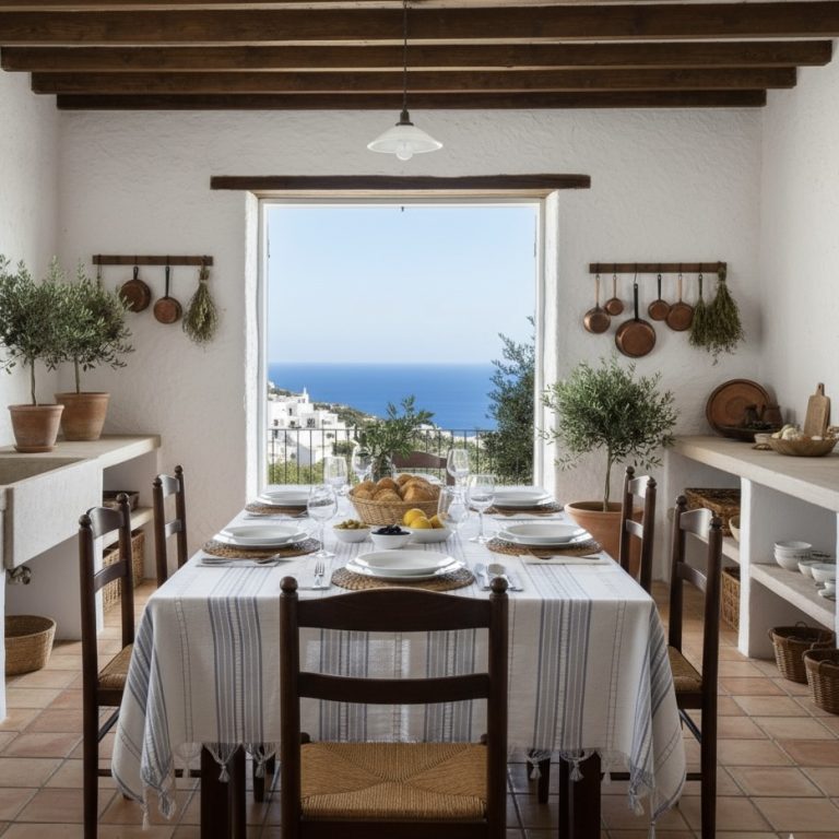 gestreept tafelkleed