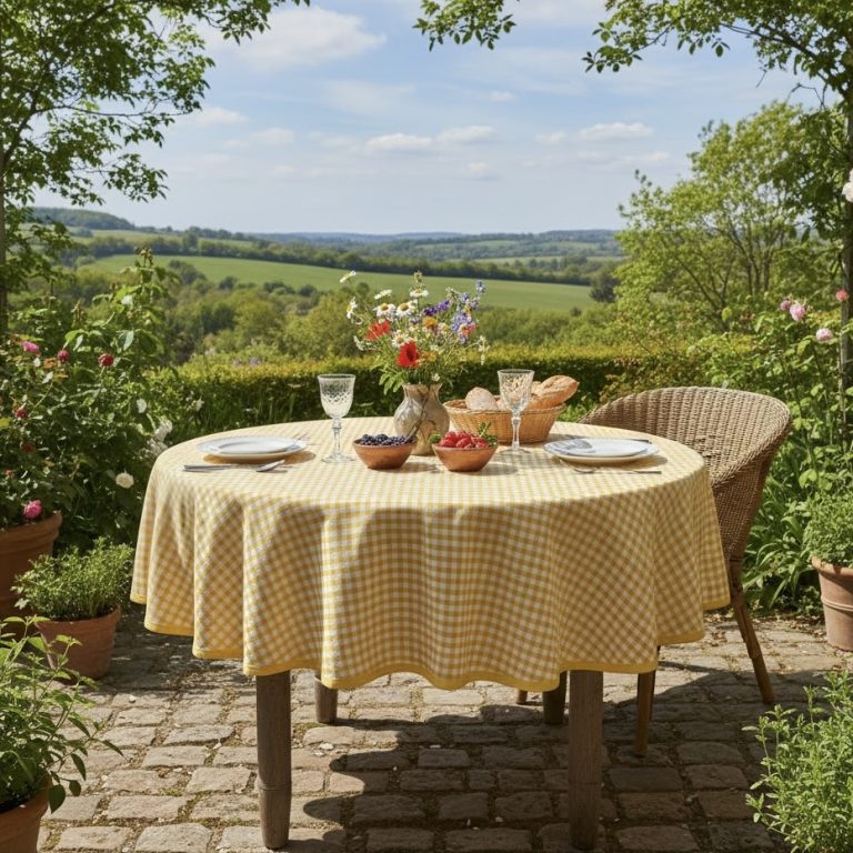 Rond tafelkleed voor buiten