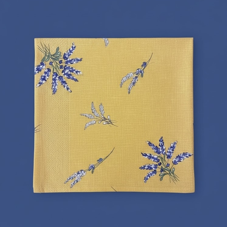 Servet Lavendel geel Bellebien