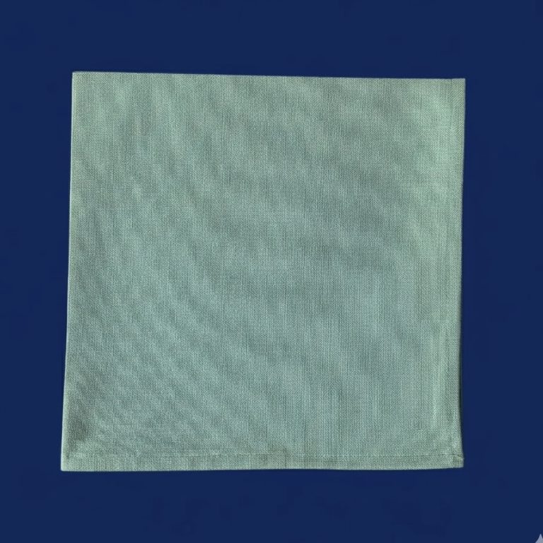 Servet uni katoen eucalyptis groen Bellebien